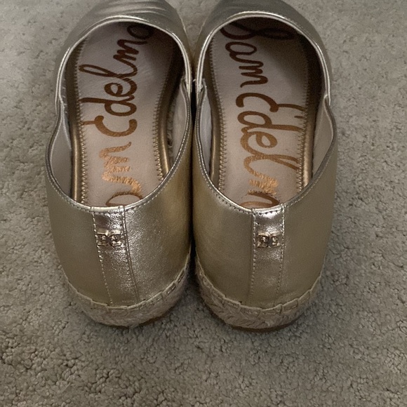 Sam Edelman Kesia Espadrilles - gold leather - size 9.5 - worn only 1 time. - Picture 5 of 5